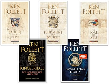Ken Follett Kingsbridge Romane (Säulen der Erde)