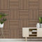 Bilderwelten Akustikpaneel Eiche Dunkel 12 Stk. 52x52 cm Holzpaneel Holzwand Holzverkleidung 3D Akustik Platte Schallabsorber Wand Panel Schlafzimmer