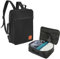 Granori Handgepäck Kofferrucksack Dreampack 40x30x10 cm | Aufklappbares Platzwunder mit optimaler Konstruktion zum Packen von Kabinengepäck für Flug mit z.B. Lufthansa (Schwarz)