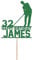 Golf Cake Topper Custom Golfer Golfing Birthday Cake Decoration Any Name & Age