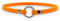 Markenhalsband Classic aus BioThane® für Hunde- oder Steuermarken | dünn & leicht (Neon-Orange)