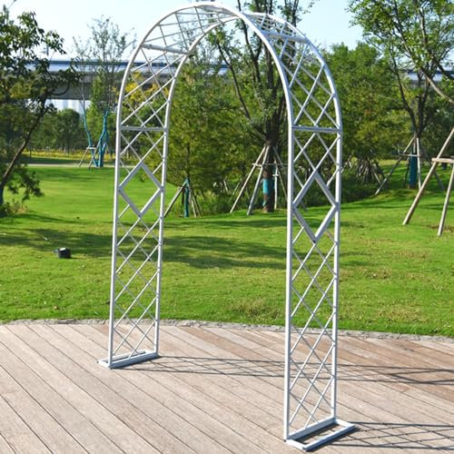 230 cm Gartenbogen-Spalier, Metall-Gartenlaube für Kletterpflanzen, robuster Pavillon für den Außenbereich, Rosenbögen, Breite 140/180/220/260/300 cm