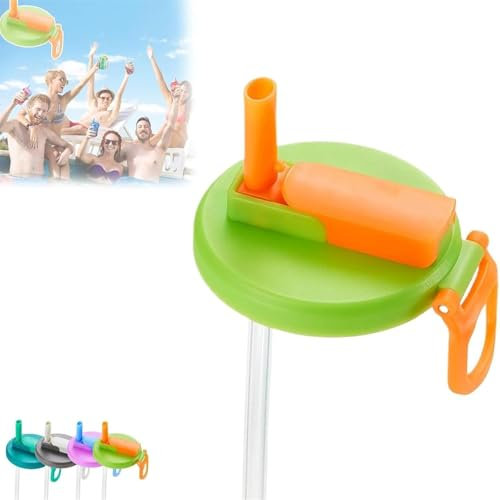 Pailles En Silicone,Nouvelles Pailles,Couvercles De Canettes De Soda En Silicone RéUtilisables Avec Pailles,Multicolores,Couvercles De Canettes De Soda Pour Le Stockage Des Canettes De Jus De Boisson