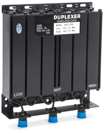 TQUXNGA 50 W Radio UHF400-470 MHz tragbarer Duplexer Bandbreite ± 200 kHz anpassbare Frequenzrelais Station