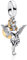 NUNUYAYA Abalorio Charms Argent Sterling 925 Breloque Pendentif Angel Cupid's Arrow Charm Bead Compatible pour Femmes Filles Européen Bracelets Colliers