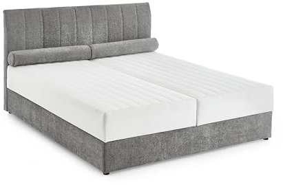 ATLANTIC home collection Stauraum- Boxbett Alicia mit Kissenrolle, Dunkelgrau