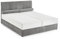 ATLANTIC home collection Stauraum- Boxbett Alicia mit Kissenrolle, Dunkelgrau