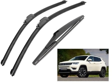 Wischerblatt für Jeep Compass MK2 MP/552 2016 2017 2018 2019 2020, Scheibenwischer vorne hinten Ersatz Kit Dauerhaft Wischerblätter Vorne und Hinten