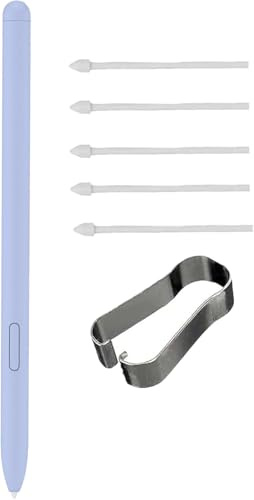 Tab S10 FE Ersatz S Pen für Galaxy Tab S10 FE (EJ‑PX710) | Ersatz‑Eingabestift mit 4096 Druckstufen, passend für Tab S10 FE+, Bluetooth‑fähig, inkl. 5 Wechselspitzen (Blau)