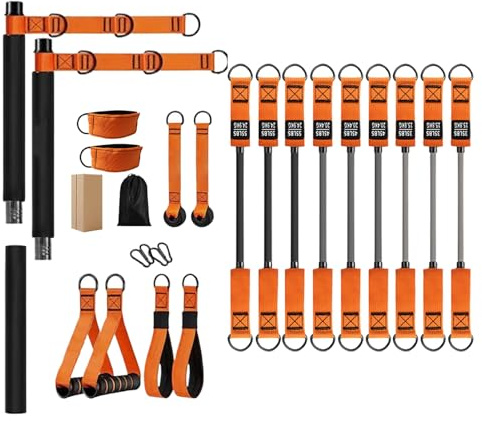 Kit de barre de Pilates, équipement d'exercice de façonnage du corps, équipement d'entraînement musculaire pour squats, gymnase, débutants, chercheurs d'entraînement, athlètes, épaules, cou, taille