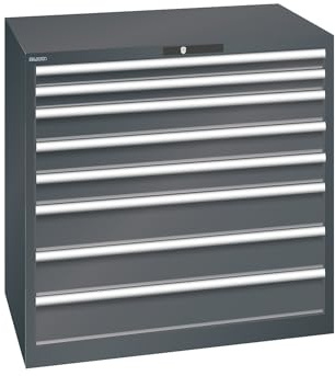 kaiserkraft | ESD-Schubladenschrank | BxTxH 1023 x 725 x 1000 mm | 8 Schubladen | Traglast 200 kg | anthrazitgrau
