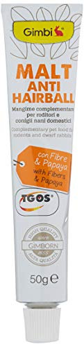 Gimbi Malt Anti-Hairball Paste - Gesunder Snack für Nagetiere mit Malz und Ballaststoffen unterstützt die Verdauung - 1 Tube (1 x 50 g)