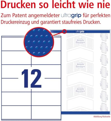 AVERY Zweckform Etiketten Inkjet/Laser/Kopier 105x148mm VE=2640 Stück weiß
