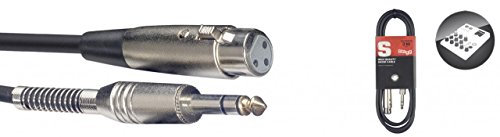 Stagg 18280 S Series 3 m 3 Pin 1x XLR Female/Jack Audio Cable