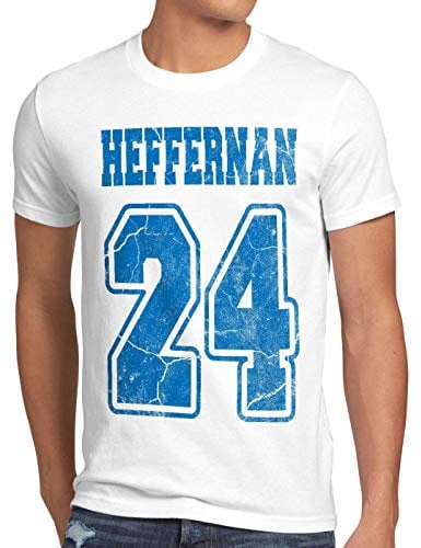 style3 Heffernan 24 T-Shirt Herren Doug Queens Sitcom, Größe:XL, Farbe:Weiß