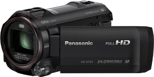 Panasonic HC-V757EG-K Camcorder (17,5 Megapixel, 21-fach opt. Zoom, 7,6 cm (3 Zoll) LCD-Display, Full-HD, HDMI, SD/SDHC/SDXC-Kartenslot) schwarz