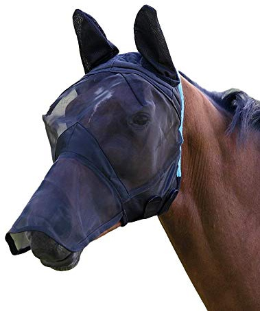 Shires Zebra Fine Mesh Fly Mask with Ears and Nose X Full Zebra
