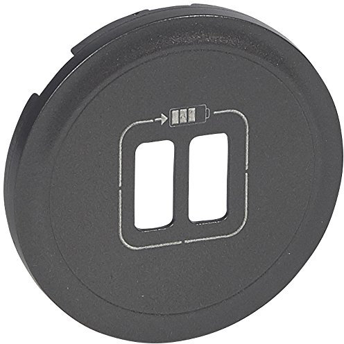 Legrand 067956 Enjoliveur Céliane pour Chargeur Double USB Type-A et Type-C, Finition Graphite, Lot de 5