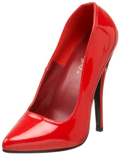 Pleaser Dom420/R Damen Pumps, Rot, 41 EU