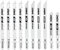 DEWALT DW3741C 10-Piece T-Shank Jig Saw Blade Set w/Case