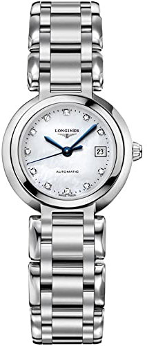 Longines Prima Luna Perlmutt Zifferblatt Diamant Marker Automatik Damen Armbanduhr