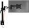Duronic Monitor Arm Single DM351X3 BK Height Adjustable Desk Mount for 13–27 Screens, VESA 75/100, 10kg Load – Monitor Riser Clamp for Home Office, Work, Gaming