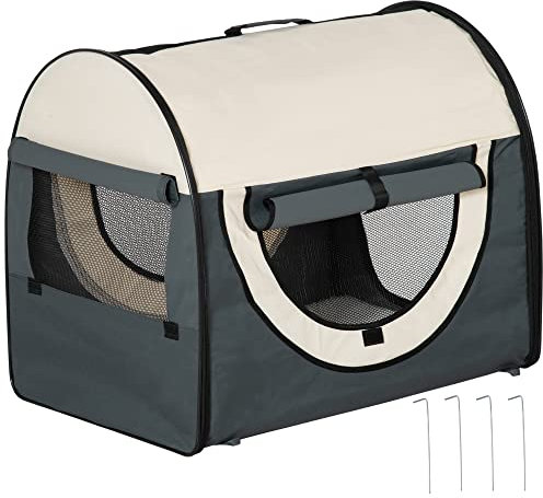 PawHut Hundebox faltbare Hundetransportbox Transportbox für Tier 5 Größen