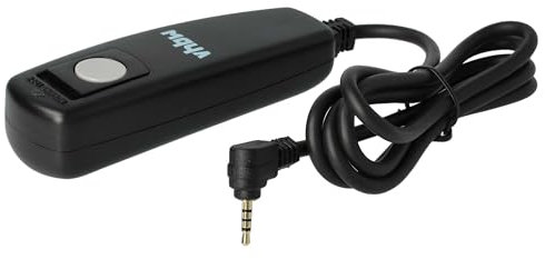 vhbw Fernauslöser Fernbedienung Kabel kompatibel mit Panasonic Lumix DMC-FZ30, DMC-FZ300, DMC-FZ50, DMC-G1, DMC-G10, DMC-G2 Kamera