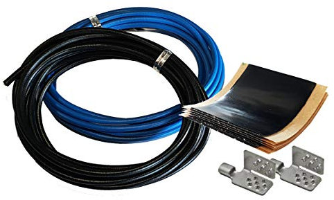 Montageset MS1 - Montagezubehör für Heizfolie - Selbstschweißendes Kautschuk-Isolierband Scotch - Pressklemme - Quetsch-Verbinder - Verbindungskabel
