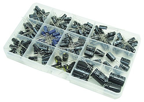 WINGONEER Kondensatoren 13 Werte Gesamt 200 PCS 0.47uF bis 1000uF Elektrolytkondensatoren Sortimentskit