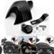 LEAGUE&CO Motorrad Hupen Abdeckung Schwarz Horn Cover für 1992-2014 Harley Davidson V Twin Cam Style