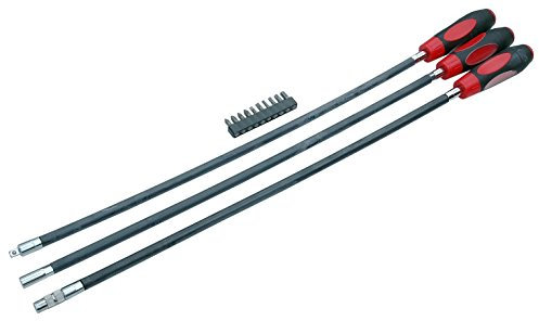Flexibel Schraubendreher 600mm Set Lang Schraubenzieher Satz flexibler Bithalter