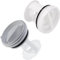 Lot de 2 bouchons filtres de vidange 69x63 mm Machine à laver, Lave-linge 484000000966, 00635377 WHIRLPOOL