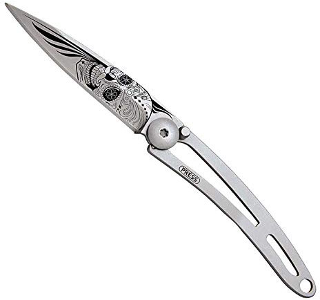 Deejo Taschenmesser NAKED 15G Tattoo LATINO Skull