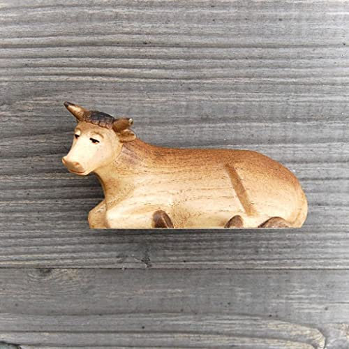 ChoralisWoodArt Krippenfiguren - Ochse, Natur, 11 cm