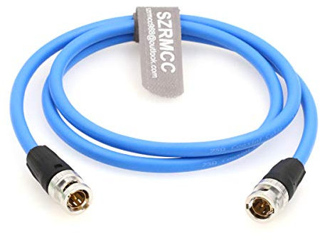 SZRMCC BNC maschio a maschio 12G HD SDI 75ohm 4K Video cavo coassiale per telecamere monitor (50cm)