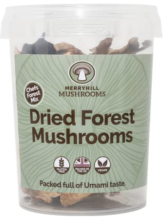 Merryhill Mushrooms - Dried Forest Mushrooms (Porcini, Chanterelle, Woodear Mushrooms) (35g)