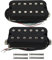 FLEOR Tonalité classique Alnico 5 Jeu de micros Humbucker Micro manche et chevalet 14-15k pour guitare électrique, noir