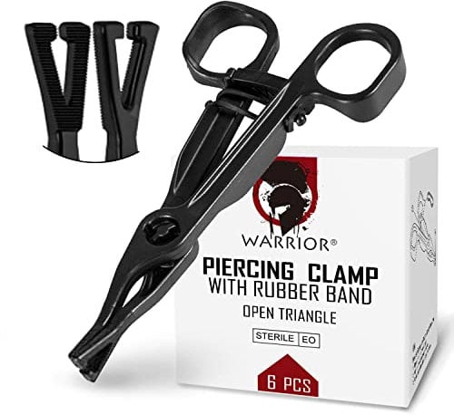 Sterile Disposable Pliers for Piercing Plastic Pliers 20 pcs Warrior Single-use Pliers Open Triangular Triangular Open