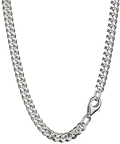 NKlaus 65cm Panzerkette 925 Silber elegante Halskette Breite: 3,6mm Collier 21,3g schwer 8541