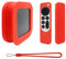 ZEVGOV Silikonhülle für 2022 Apple TV 4K Siri Remote Cover Silikon Schutzhülle TV Box Case Fernbedienung Sleeve Faltbar Schutzhülle Shell