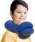 BUYUE Kinder-Reisekissen für das Flugzeug, 360° Kopfstütze Schlafen Essentials für Jungen Langen Flug, hautfreundliches weiches Nackenkissen für Reisen im Autositz, (klein, blau-grau, 18-45kg)