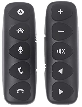 Zeizafa Mando a distancia universal multifunción para volante de coche, botón de control remoto, navegación de coche, controlador de DVD de 2 DIN, control remoto del volante del coche