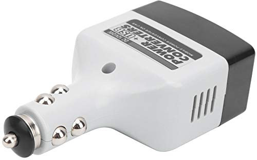 Convertisseur 12V 220V, Inverseur De Courant pour Voiture, Convertisseur De Puissance 12V/24V, Usb, Chargement Automatique du Téléphone, Noir