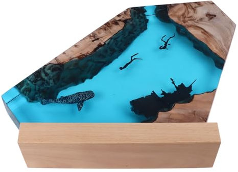 Dekorative LED-Nachtlicht, Handgefertigtes Unterwasser-Aussehen, 8 Zoll Nachtlicht für Schlafsaal-Bett