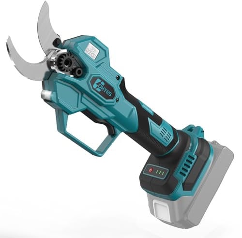 Forbici Potatura Elettriche per Makita da 18V Batteria, 40 mm Brushless Cesoie Potatura Elettriche Professionali con LCD Display, per rami, arbusti e tronchi (batteria non inclusa)