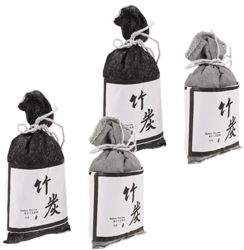 SOLUSTRE 4stücke Aktivkohle Geruchsentferner Für Auto Wohnung Und Schrank Wiederverwendbare Luftreinigungsbeutel Effektiven Beseitigung Von Unangenehmen Gerüchen