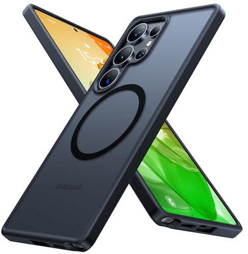 TORRAS Guardian-Mag für Samsung Galaxy S25 Ultra Hülle für MagSafe, Schwarz | (Zertifizierter Militärstandard-Schutz & starke Magnetkraft) Handyhülle Samsung S25 Ultra Case Cover, stoßfest & kratzfest