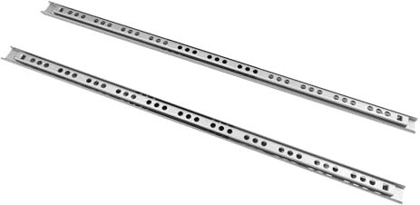 Schubladenschienen 350mm x 17mm Nut, 2 Paar Teilauszug Kugelauszug, Schubladenauszug Schubladenauszüge Schubladenführungen Schienen für Schubladen Schubladen Schienensystem belastbar bis 10 kg