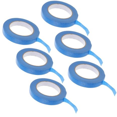 HAWILLOSCH Klebeband Krepp Malerkrepp Abdeckband 25mm x 20m Für Wand Und Autolackierung Rückstandslos Ablösbar Ideal Für Diy Projekte Vielseitiges Masking Tape Maler Kreppband